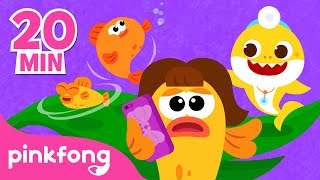 Cinque Pesciolini e Canzoni Bimbi  Compilazione  Pinkfong Bimbo Squalo Canzoni per Bambini [upl. by Aksehcnarf]