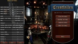 Crestfallen Medieval Survival PC Settings amp Controls [upl. by Oshinski]