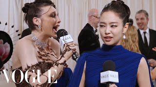 Jennie on Her Getting Ready Playlist for the Met Gala  Met Gala 2024 With Emma Chamberlain [upl. by Akisej]