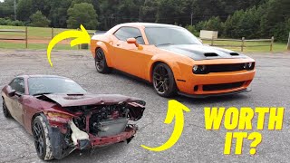 Rebuilding Wrecked 2018 Hellcat SRT In 20 Mins Or Less [upl. by Devin120]