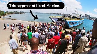 My first time Crossing Likoni Ferry amp this happened Mombasa [upl. by Proudlove]