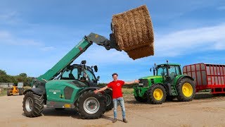 Driving The New German Built KRAMER Kt447 TeleHandler [upl. by Prissie]