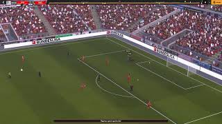 FM 24 High pressing goal  Forward tackles the keeper [upl. by Shepley21]