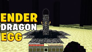 How to collect the ender dragon egg in Minecraft 121 [upl. by Normi]