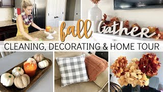 FALL CLEANING DECORATING amp HOME TOUR 2018 🍁  CLEANING MOTIVATION  HOME TOUR  FALL HOME DECOR [upl. by Ellerey391]