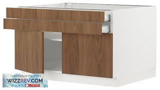 SEKTION  MAXIMERA IKEA Base cabinet w 2 doors2 drawers whiteTistorp brown Review [upl. by Ondrea48]