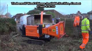 Timberwolf Wood Chipper In Action [upl. by Yriek]