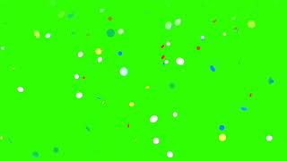 Confetti effect in green screen copyright free content Full hd [upl. by Gentille]