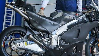 Stefan Bradl Test Honda RC213V 2023 at Jerez New Fairing Design and Akrapovic exhaust [upl. by Kerr]