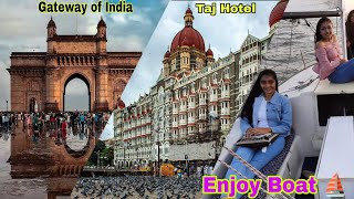 Gateway of India Mumbai and Taj Hotel 🏨 Vlogs [upl. by Thornburg]