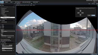 Horizontal adjustment of dewarped video Axis Optimizer for Milestone XProtect [upl. by Anissej]