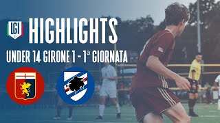 Highlights GenoaSampdoria U14 Pro Girone PiemonteLiguria 1 giornata stagione 202324 [upl. by Ekim]