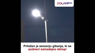 SOLARNA ULIČNA SVETILKA 180W  DALJINSKO UPRAVLJANJE [upl. by Partridge744]