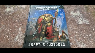 Warhammer 10th edition Adeptus Custodes codex review [upl. by Desireah721]