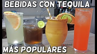 Las Mejores 4 Bebidas con TEQUILA Más Populares de México  4 Preparaciones Super Fáciles 🕊🧛🏼‍♂️🤠🍯 [upl. by Boycey]