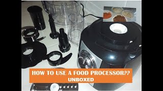 HOW TO USE A FOOD PROCESSOR UNBOXED Tieasy 10 Cup Kitchen Food Processor [upl. by Selway736]