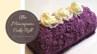 Ube Macapuno Cake Roll  Engels Kitchen [upl. by Norret182]