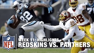 Redskins vs Panthers  Week 11 Highlights  NFL [upl. by Elletnahs]