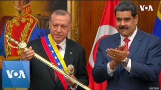 Turkeys Erdogan Meets with Venezuelas Maduro [upl. by Nnaoj]