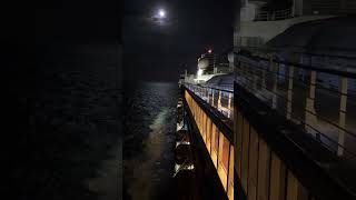 Moonlight after the storm in South Atlantic waters 🇦🇷🚢 foryou youtubeshorts trending shorts [upl. by Corwun]