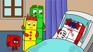 Numberblocks 3 and 4 Pray for healing NB 10  Numberblocks fanmade coloring story [upl. by Ynattib]