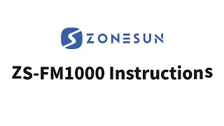 Zonesun ZSFM1000 Instructions [upl. by Anelrahs267]