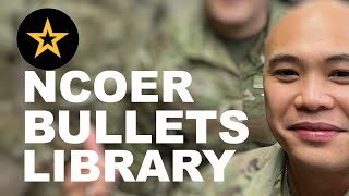 Copy paste and EDIT NCOER bullets from a library I created so you can quotBE ALL YOU CAN BEquot [upl. by Hyo16]