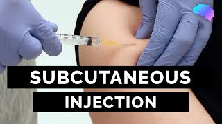 Subcutaneous Injection SC injection  OSCE Guide  UKMLA  CPSA [upl. by Ylrbmik]