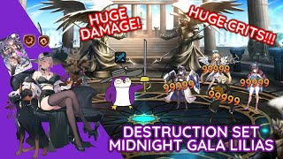 Massive Crits With Destruction Set Gala Lilias︱Epic Seven Arena [upl. by Ainoyek834]