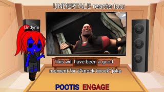 UNDERTALE reacts too POOTIS ENGAGE [upl. by Kipper839]