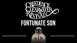 Creedence Clearwater Revival • Fortunate Son CC Upgraded Video 🎤 Karaoke Instrumental Lyrics [upl. by Yila]