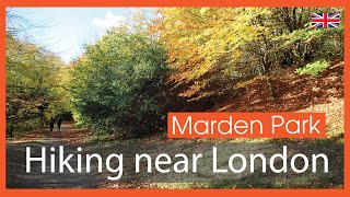 Marden Park And Greensand Way The North Downs   🇬🇧 Hiking UK  England Drone 4k  Saturday Walk [upl. by Evelyn]