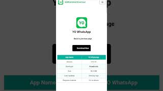 How To Download Yo WhatsApp 🤤shorts whatsapp download [upl. by Nehttam]