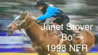 Janet Stover amp quotBoquot 1998 NFR Barrel Racing [upl. by Viv]