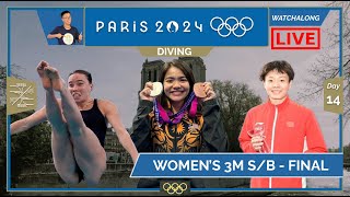 DIVING  NUR DHABITAH SABRI 🇲🇾 3M SB FINAL LIVE Paris 2024 OLY Day 14 LIVE Darence Chan Watchalong [upl. by Atiuqam]