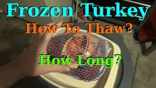 Thawing Out A Frozen Turkey Properly  How How Long [upl. by Pinsky]