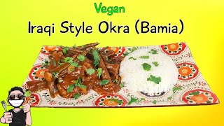 Wholesome Comfort Vegan Iraqi Style Okra Bamia Recipe [upl. by Otina]