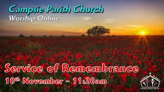 Campsie Parish Church  Sunday Service Live Stream  Sunday 10th November 2024 [upl. by Anrev]