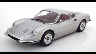 Modelissimo KKScale Ferrari 246 GT DINO 1973 silver 112 [upl. by Elkcim]