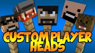 How to Get Custom Player Heads in Minecraft 18 No Mods Super Easy [upl. by Amyas]