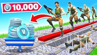 50 STAGE DEATH RUN For NOOBS NEW Game Mode in Fortnite [upl. by Korrie]