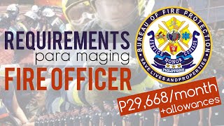 QUALIFICATIONS FOR BUREAU OF FIRE PROTECTION BFP FIRE OFFICER  BFP APPLICATION TIPS [upl. by Mickelson]