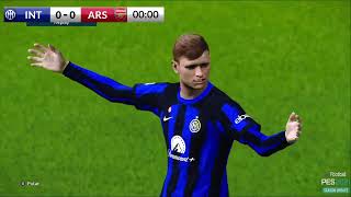 GAMEPLAY INTER DE MILAO X ARSENAL AO VIVO  GAMEPLAY PES 2021 [upl. by Zebulen]