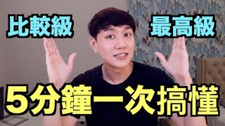 一次搞懂英文形容詞的「比較級」跟「最高級」 [upl. by Euqcaj]