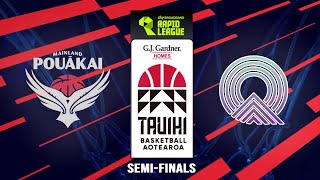 LIVE  SEMIFINALS Mainland Pouākai v Tokomanawa Queens  Tauihi Basketball Aotearoa 2024 [upl. by Adnawt535]