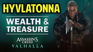 Hyvlatonna Wealth and Treasure Chest Location  Rygjafylke  Assassins Creed Valhalla [upl. by Izmar472]