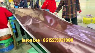 Brown Silver China PE Tarpaulin Sheet Canvas Poly Tarps Truck Cover Manufacturer [upl. by Elma334]