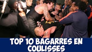 TOP 10 Bagarres en Coulisses WWE [upl. by Guidotti]