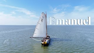 Force 5 Sailing in a 100 year old flat bottomed Dutch Barge  YZeilen 2024 [upl. by Feodora]