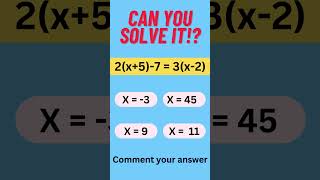 Solve the equation  Interesting maths equations [upl. by Priscilla722]